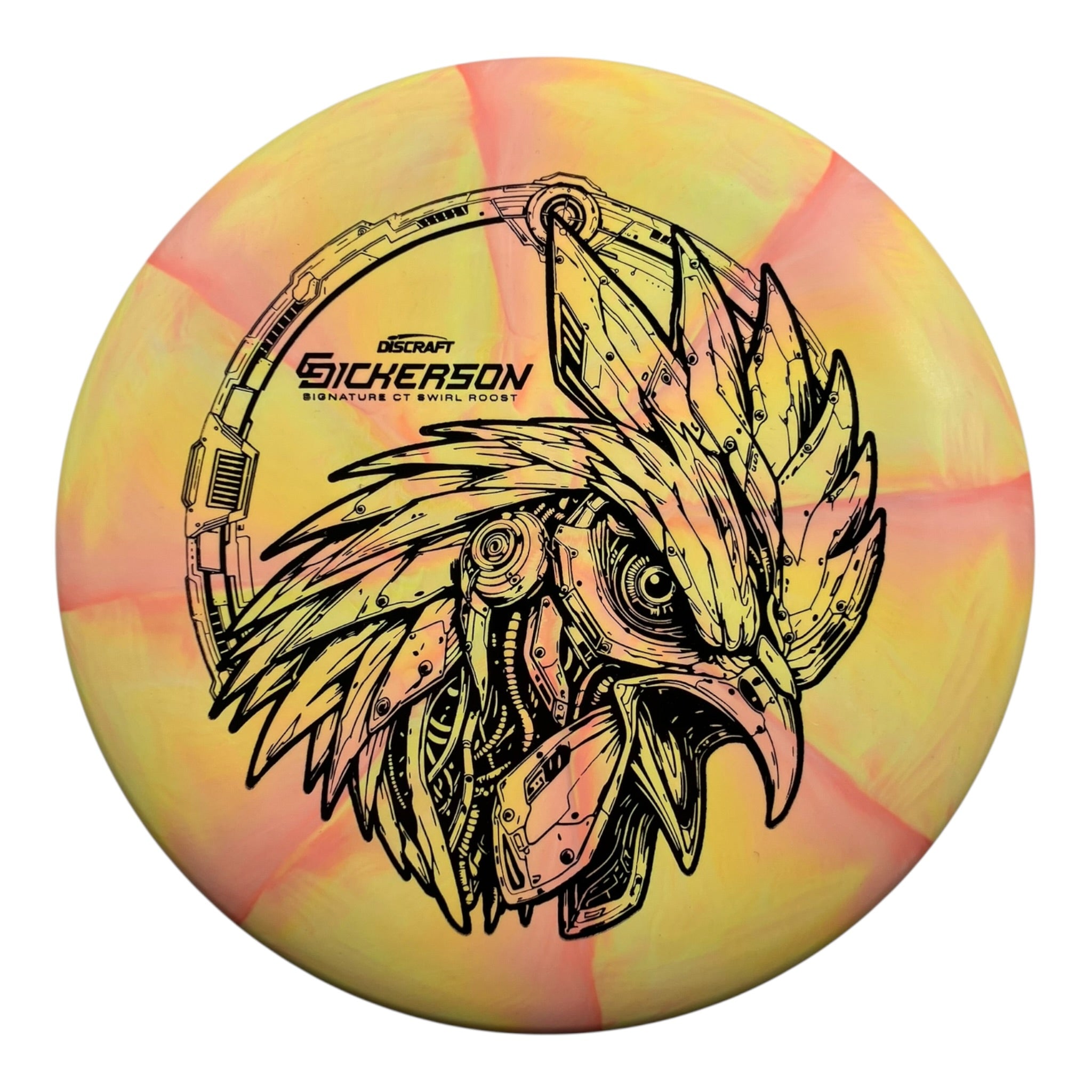 Discraft Roost | CT Swirl | Yellow/Black 174g (Chris Dickerson) Disc Golf