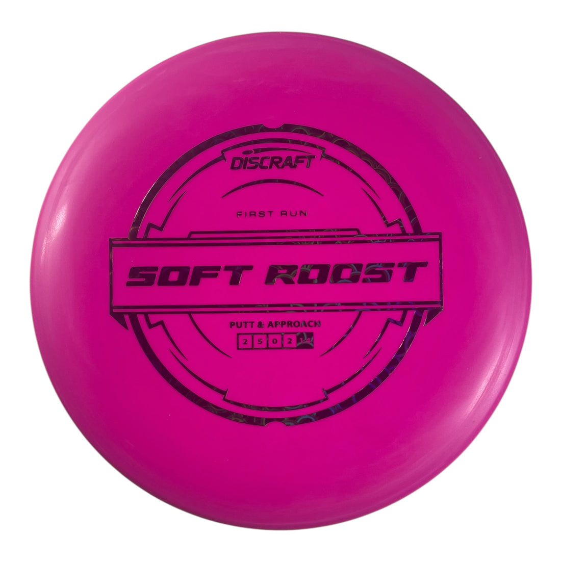 Discraft Roost | Putter Line Soft | Pink/Black Holo 172g (First Run) Disc Golf