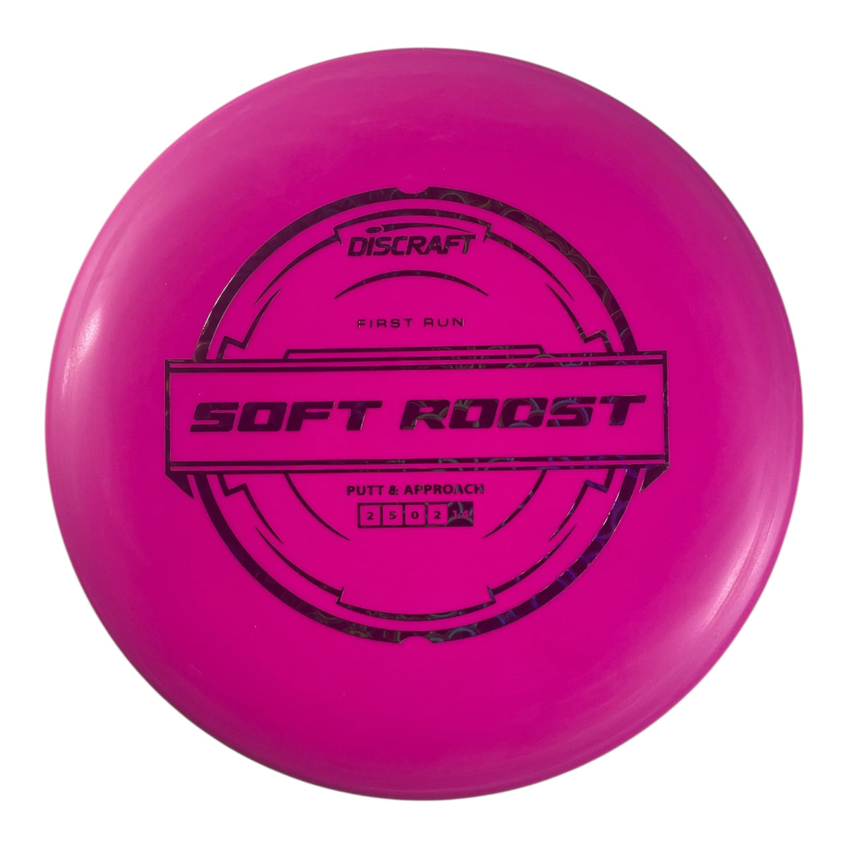 Discraft Roost | Putter Line Soft | Pink/Black Holo 172g (First Run) Disc Golf
