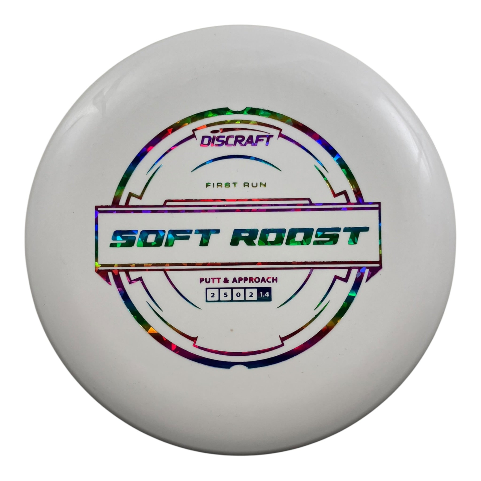 Discraft Roost | Putter Line Soft | White/Rainbow 172g (First Run) Disc Golf