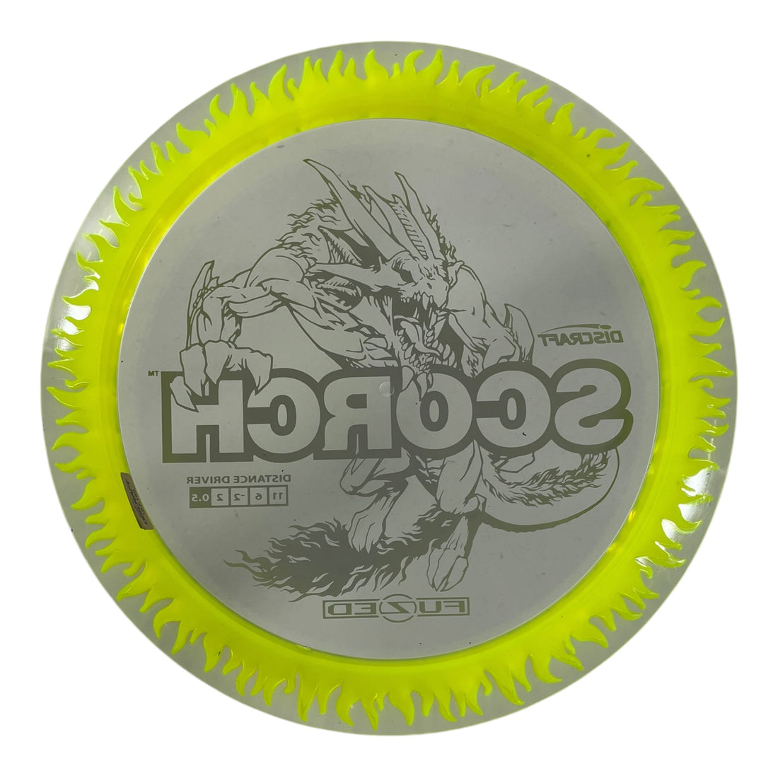 Discraft Scorch | FuZed Line | Clear/Green 168g Disc Golf