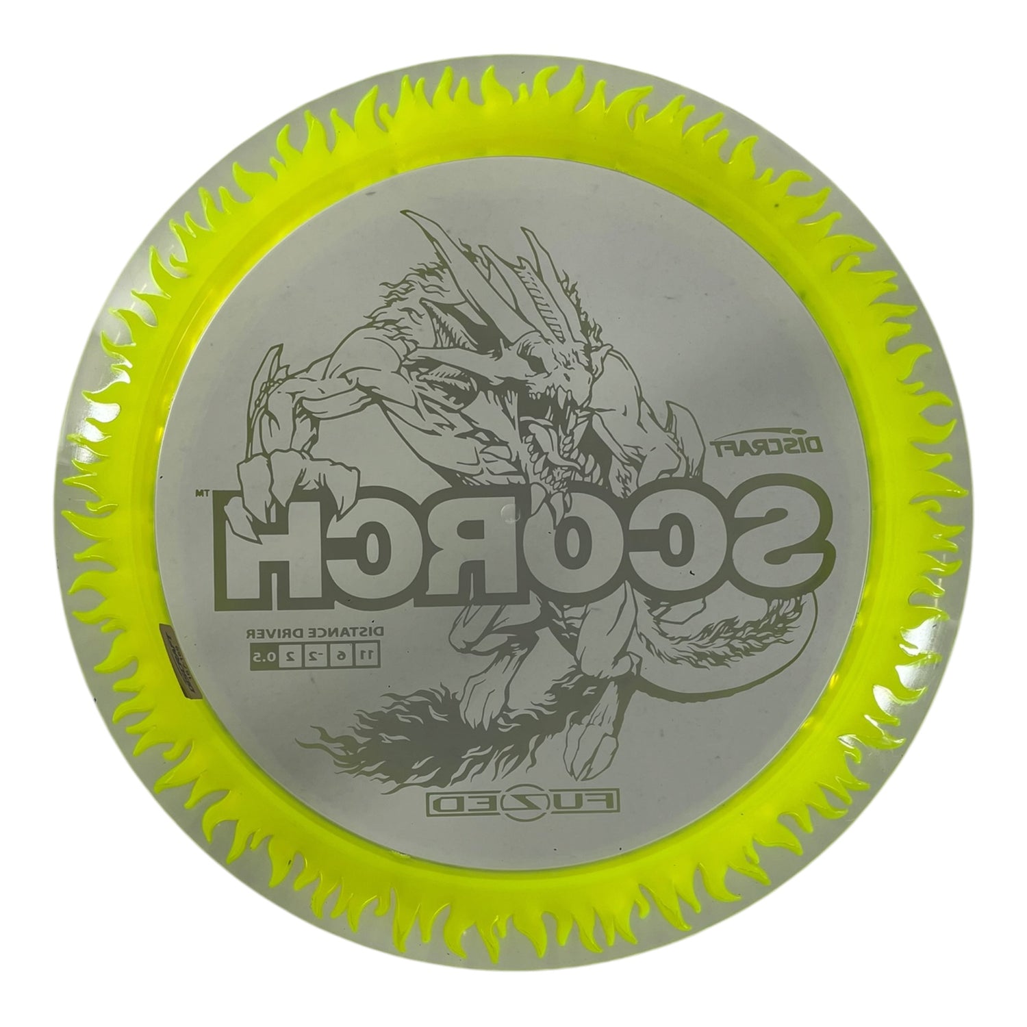 Discraft Scorch | FuZed Line | Clear/Green 168g Disc Golf