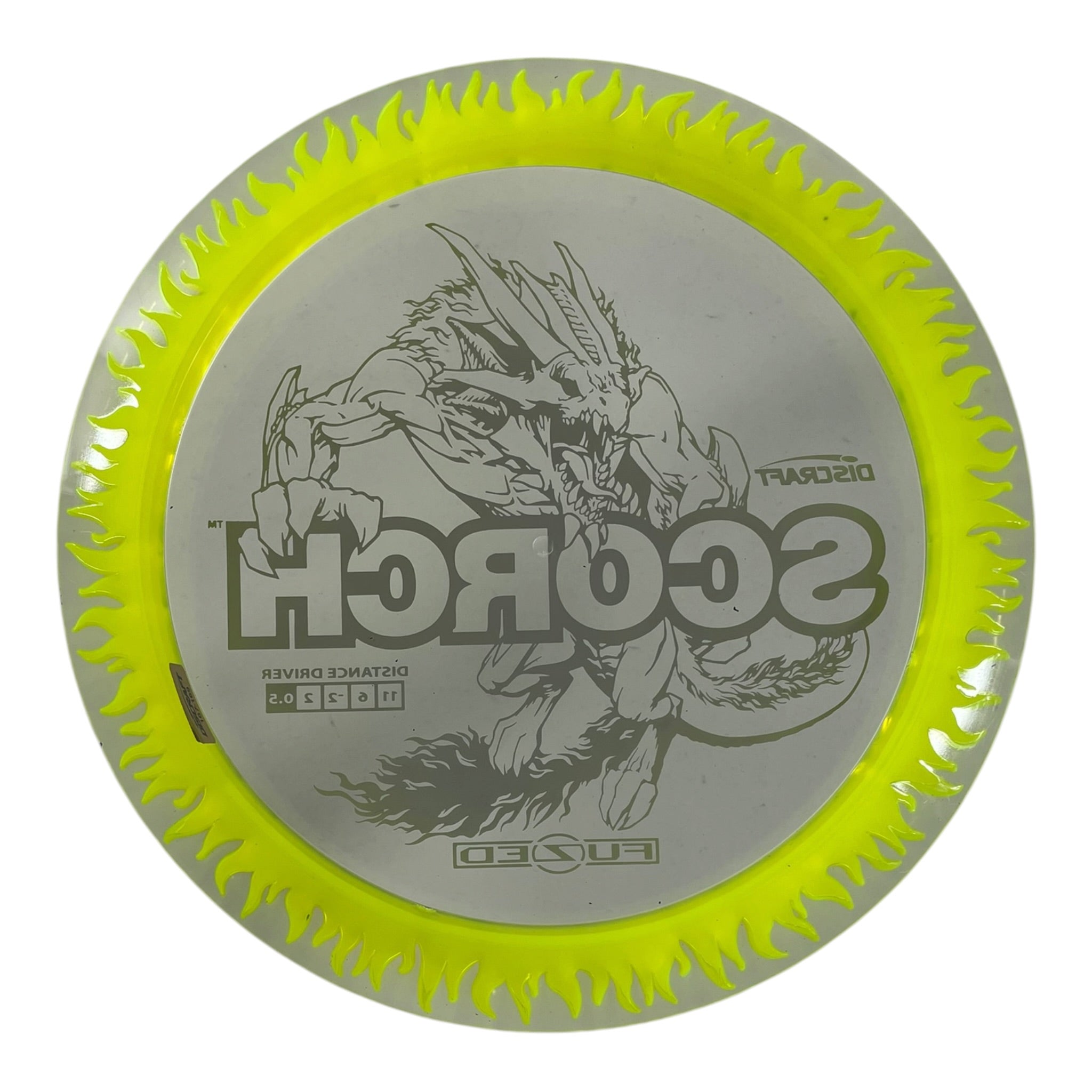 Discraft Scorch | FuZed Line | Clear/Green 168g Disc Golf
