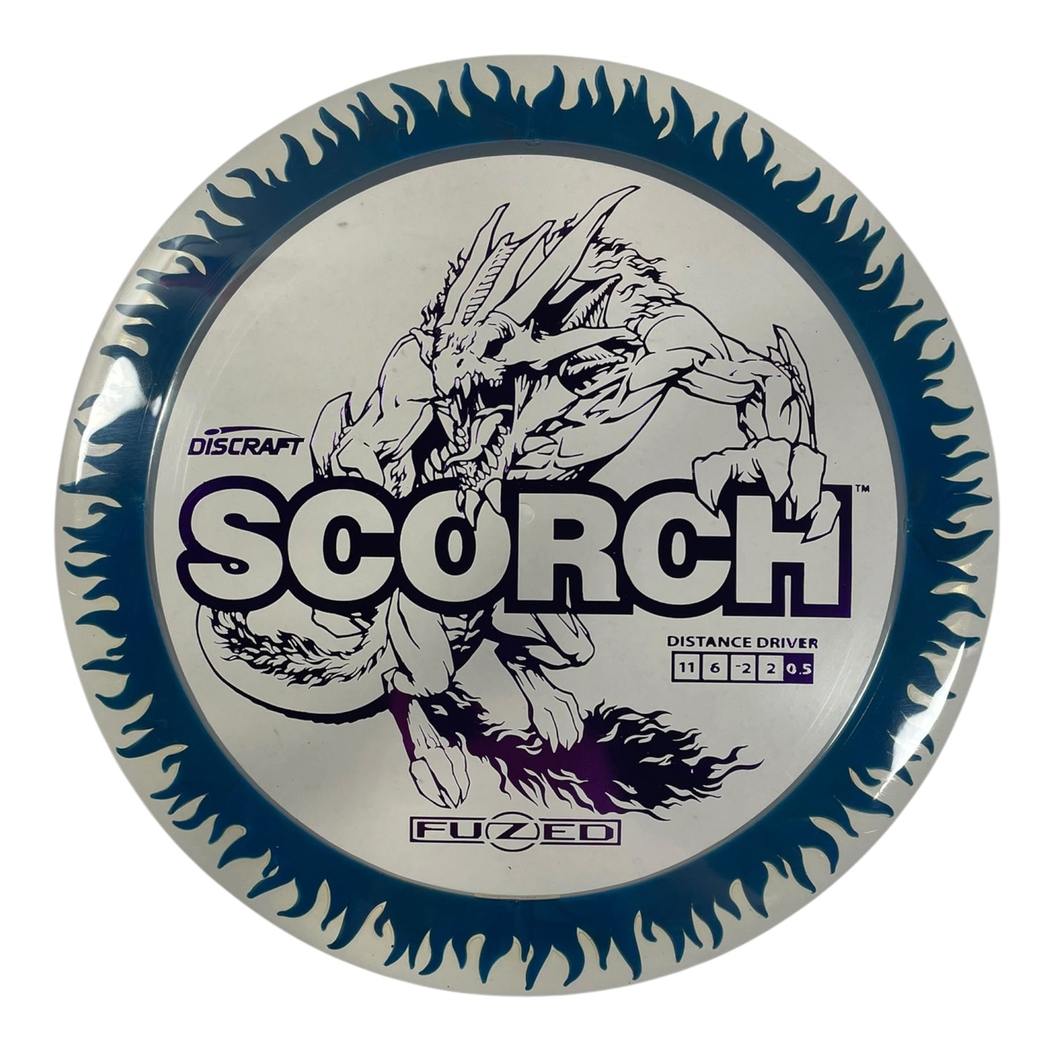 Discraft Scorch | FuZed Line | Clear/Purple 174g Disc Golf