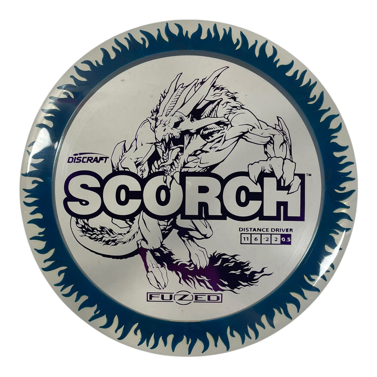 Discraft Scorch | FuZed Line | Clear/Purple 174g Disc Golf
