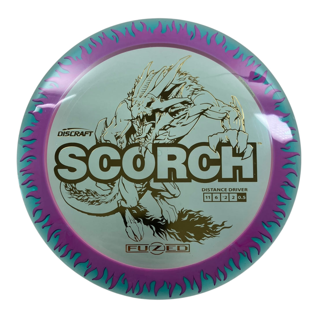 Discraft Scorch | FuZed Line | Purple/Pink/Gold 172g Disc Golf