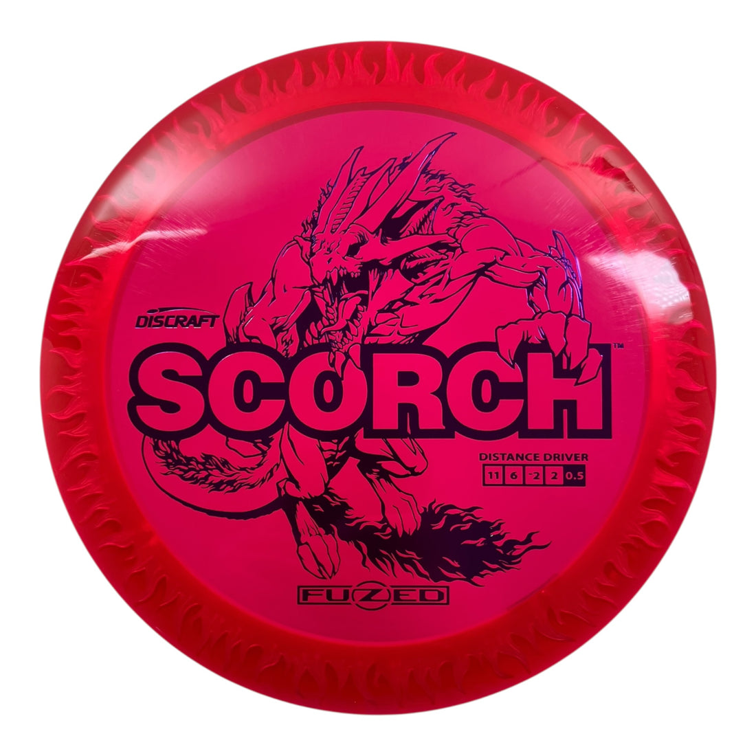 Discraft Scorch | FuZed Line | Red/White/Purple 166g Disc Golf
