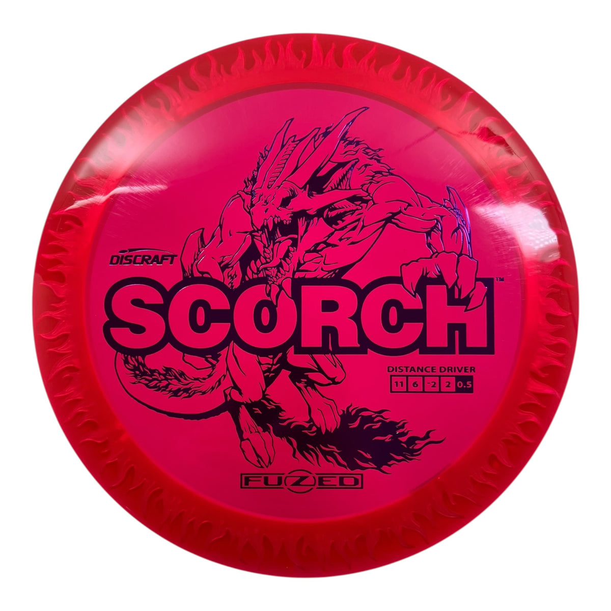 Discraft Scorch | FuZed Line | Red/White/Purple 166g Disc Golf