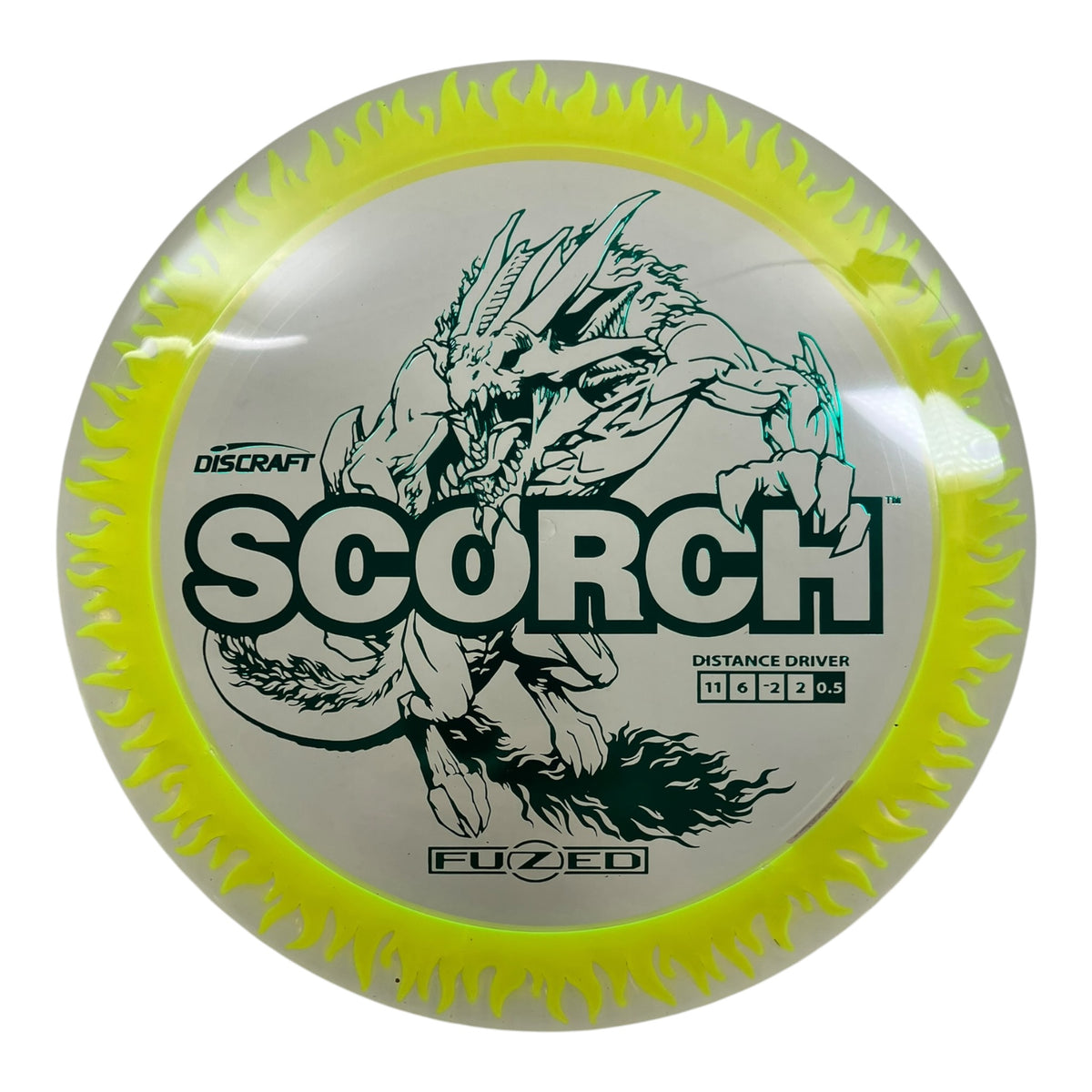 Discraft Scorch | FuZed Line | Yellow/Teal 168g Disc Golf