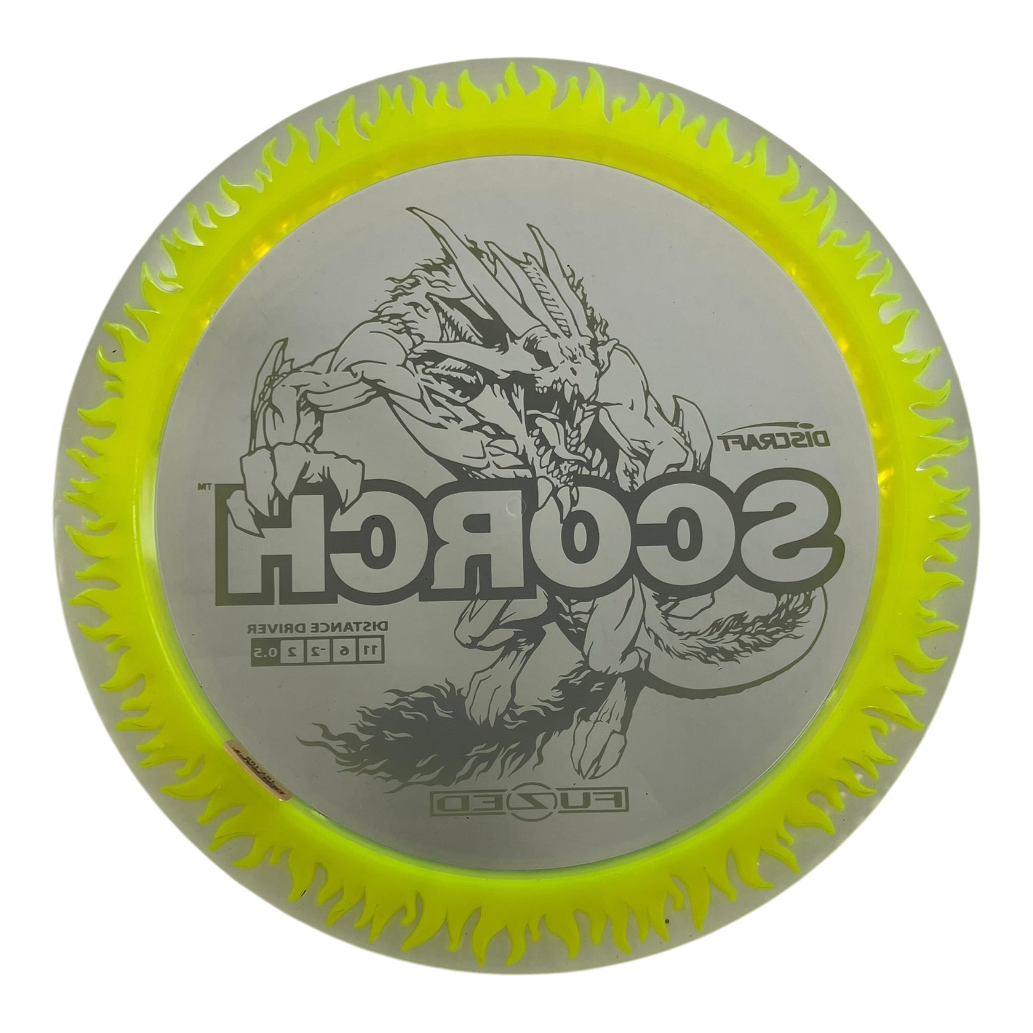 Discraft Scorch | FuZed Line | Yellow/Teal 168g Disc Golf