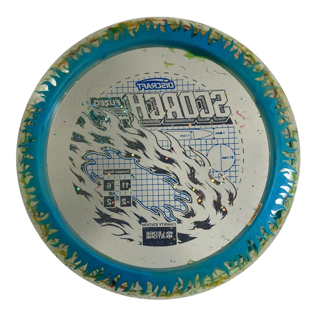 Discraft Scorch | FuZed w/ ESP Rim | Blue/Black 173g (Ledgestone Finale) Disc Golf