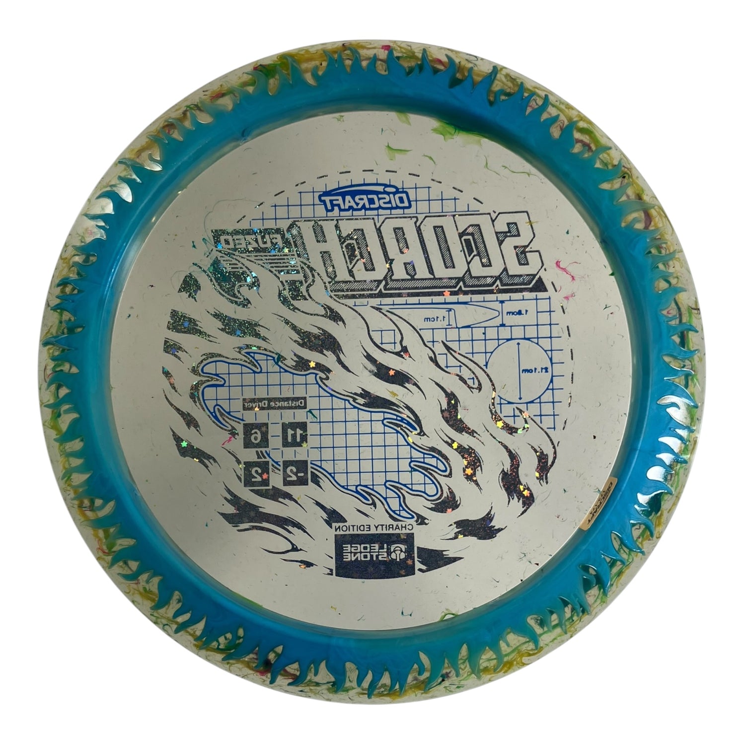 Discraft Scorch | FuZed w/ ESP Rim | Blue/Black 173g (Ledgestone Finale) Disc Golf