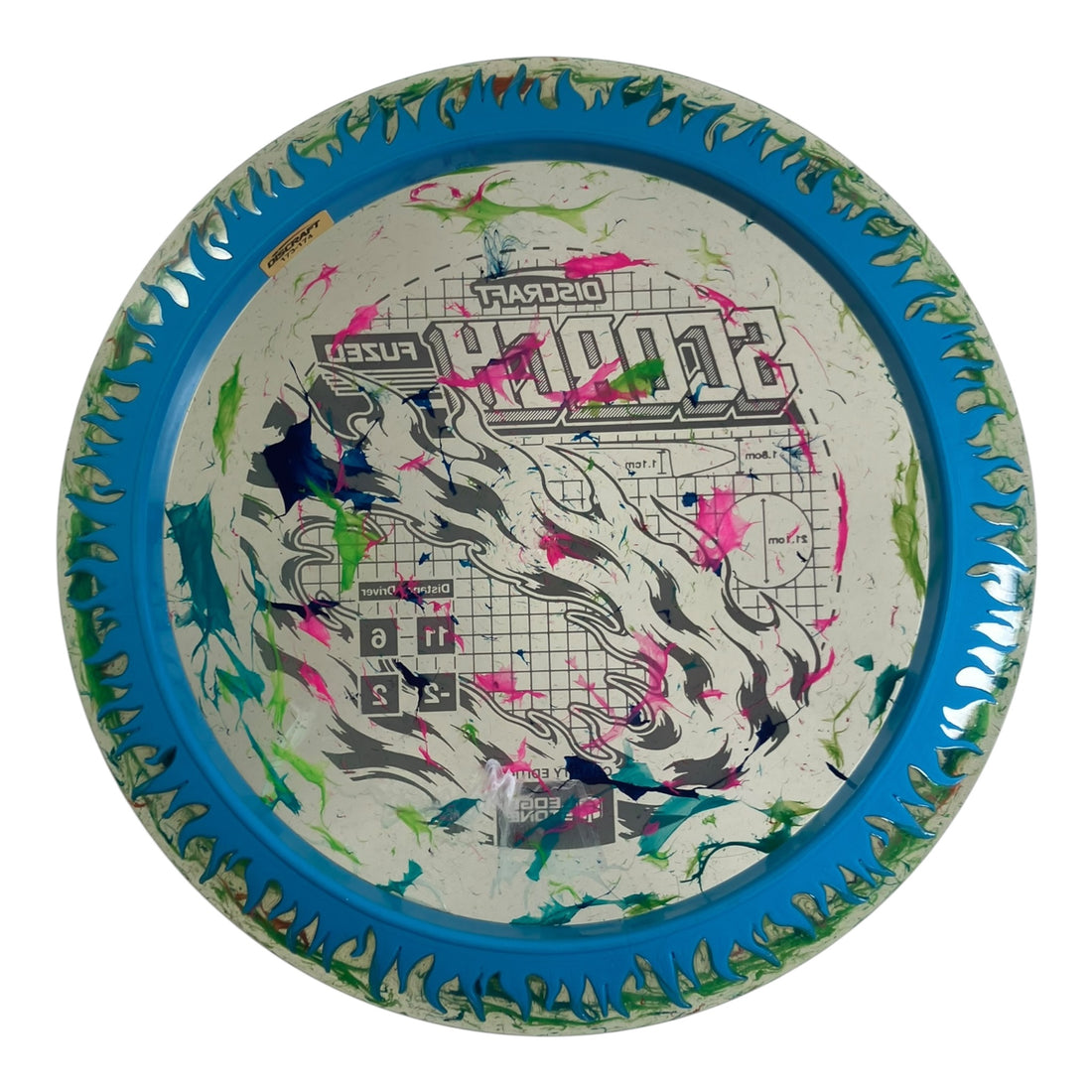 Discraft Scorch | FuZed w/ ESP Rim | Blue/Gold 173g (Ledgestone Finale) Disc Golf