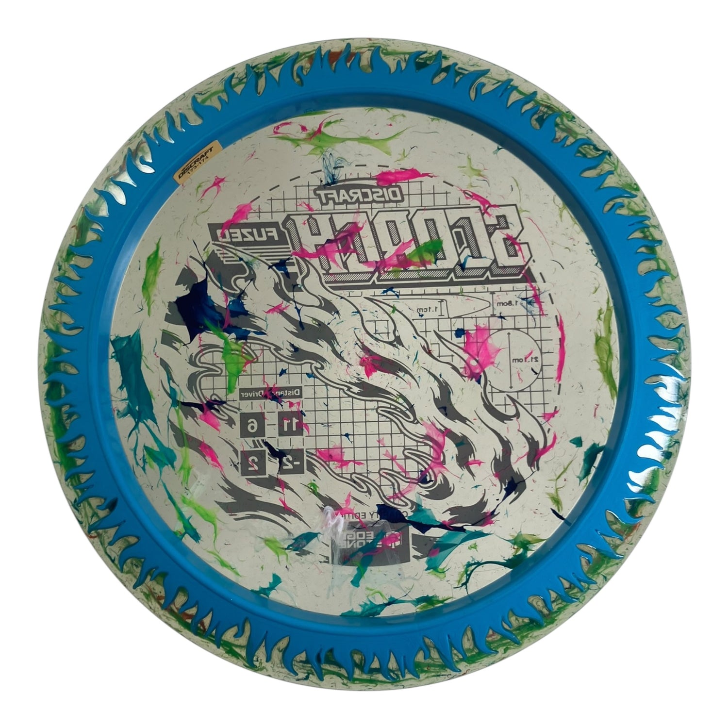 Discraft Scorch | FuZed w/ ESP Rim | Blue/Gold 173g (Ledgestone Finale) Disc Golf