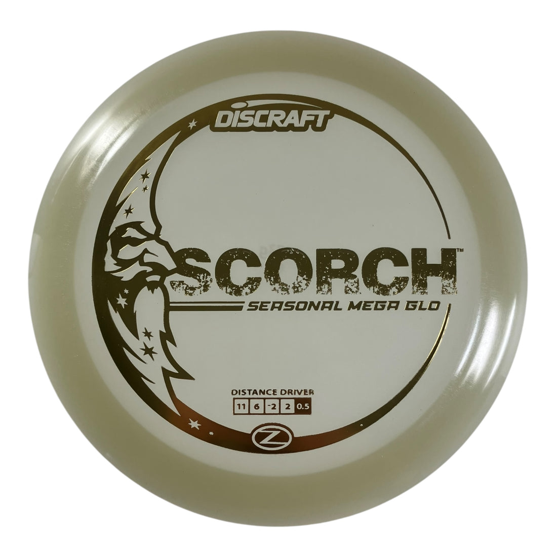 Discraft Scorch | Mega-Glo | Glow/Gold 173-174g Disc Golf