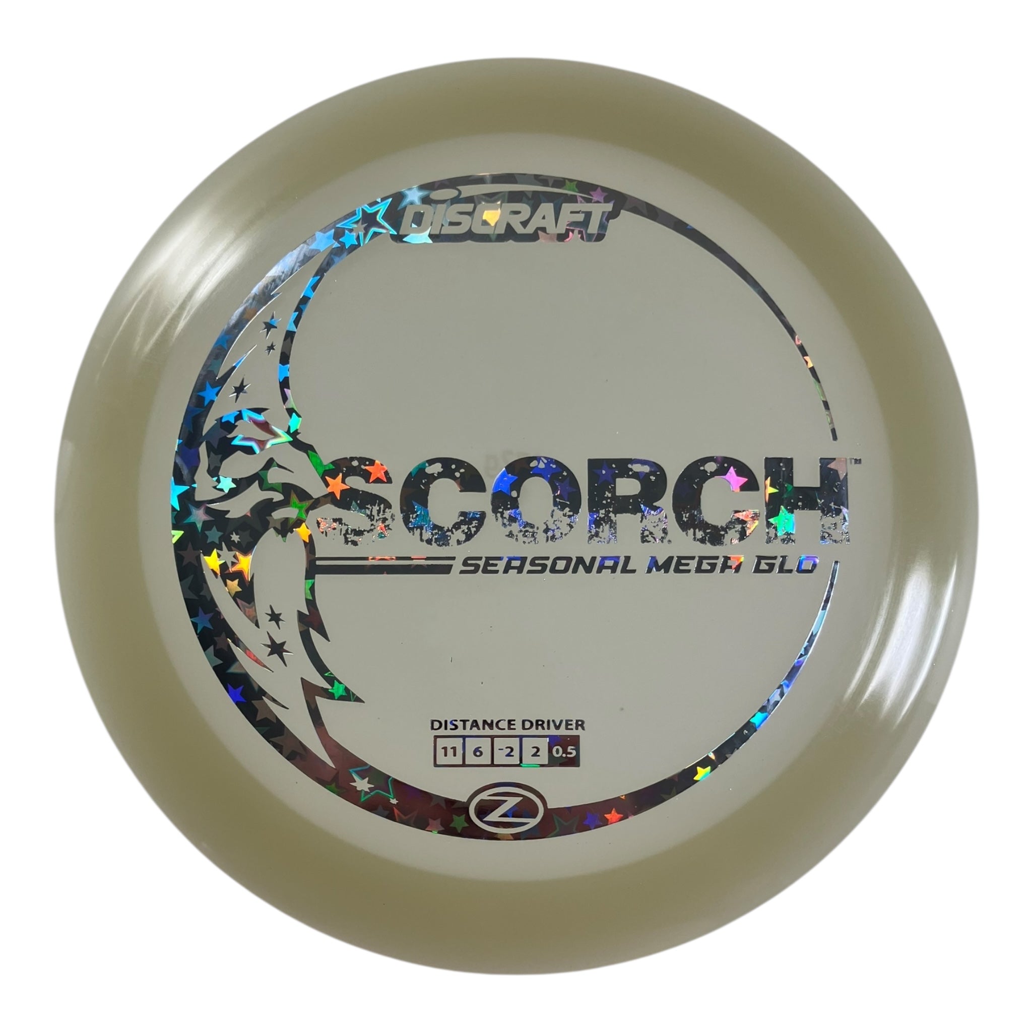 Discraft Scorch | Mega-Glo | Glow/Stars 172g Disc Golf