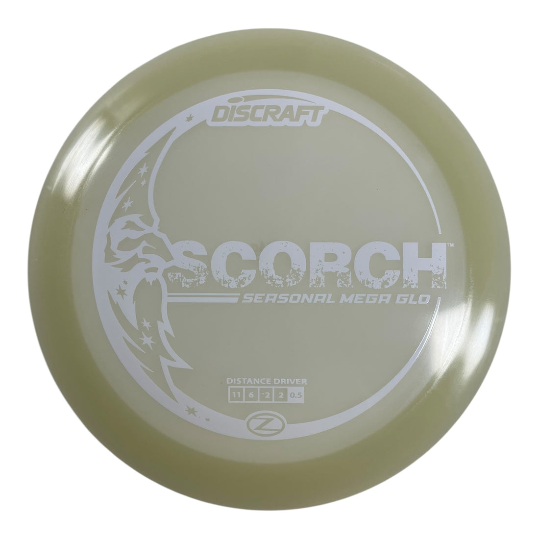 Discraft Scorch | Mega-Glo | Glow/White 174g Disc Golf