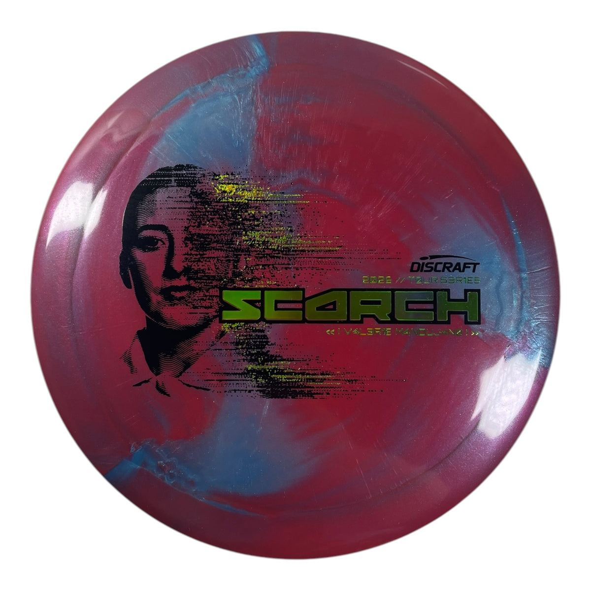 Discraft Scorch | Titanium Big Z | Red/Green Holo 171g (Valerie Mandujano 2026 Tour Series) Disc Golf