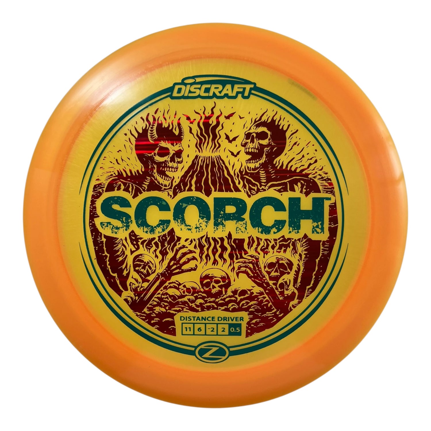 Discraft Scorch | Z Line | Orange/Blue/Red 174g (Reimagined) Disc Golf