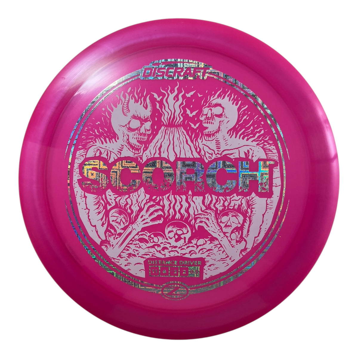 Discraft Scorch | Z Line | Pink/White/Holo 174g (Reimagined) Disc Golf
