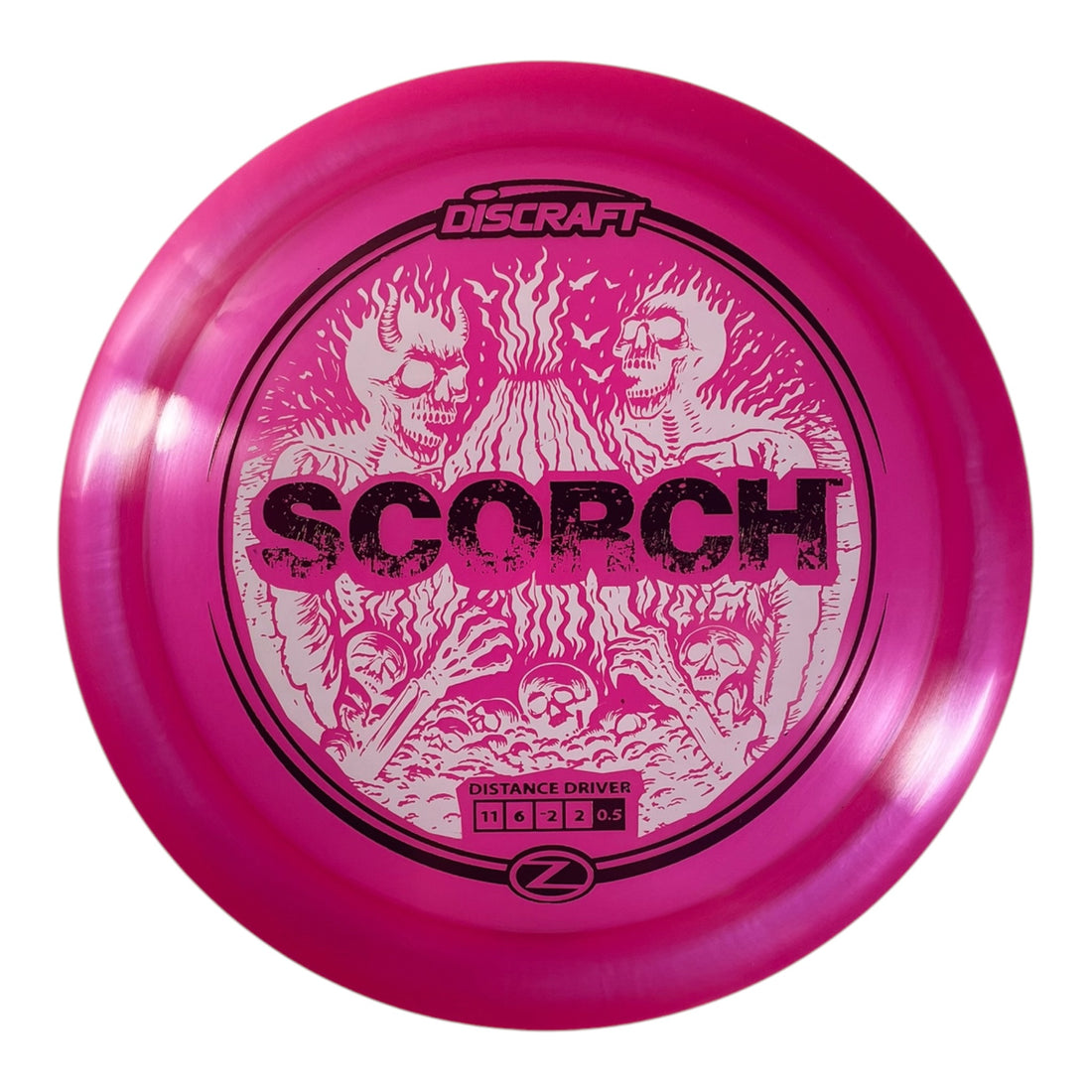 Discraft Scorch | Z Line | Pink/White/Red 174g (Reimagined) Disc Golf