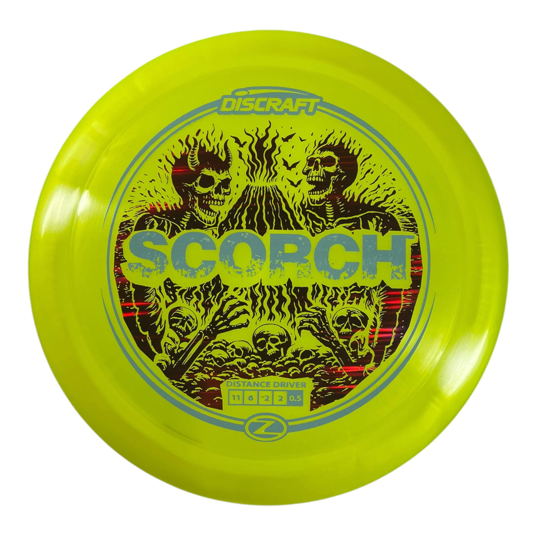 Discraft Scorch | Z Line | Yellow/Blue/Red 174g (Reimagined) Disc Golf