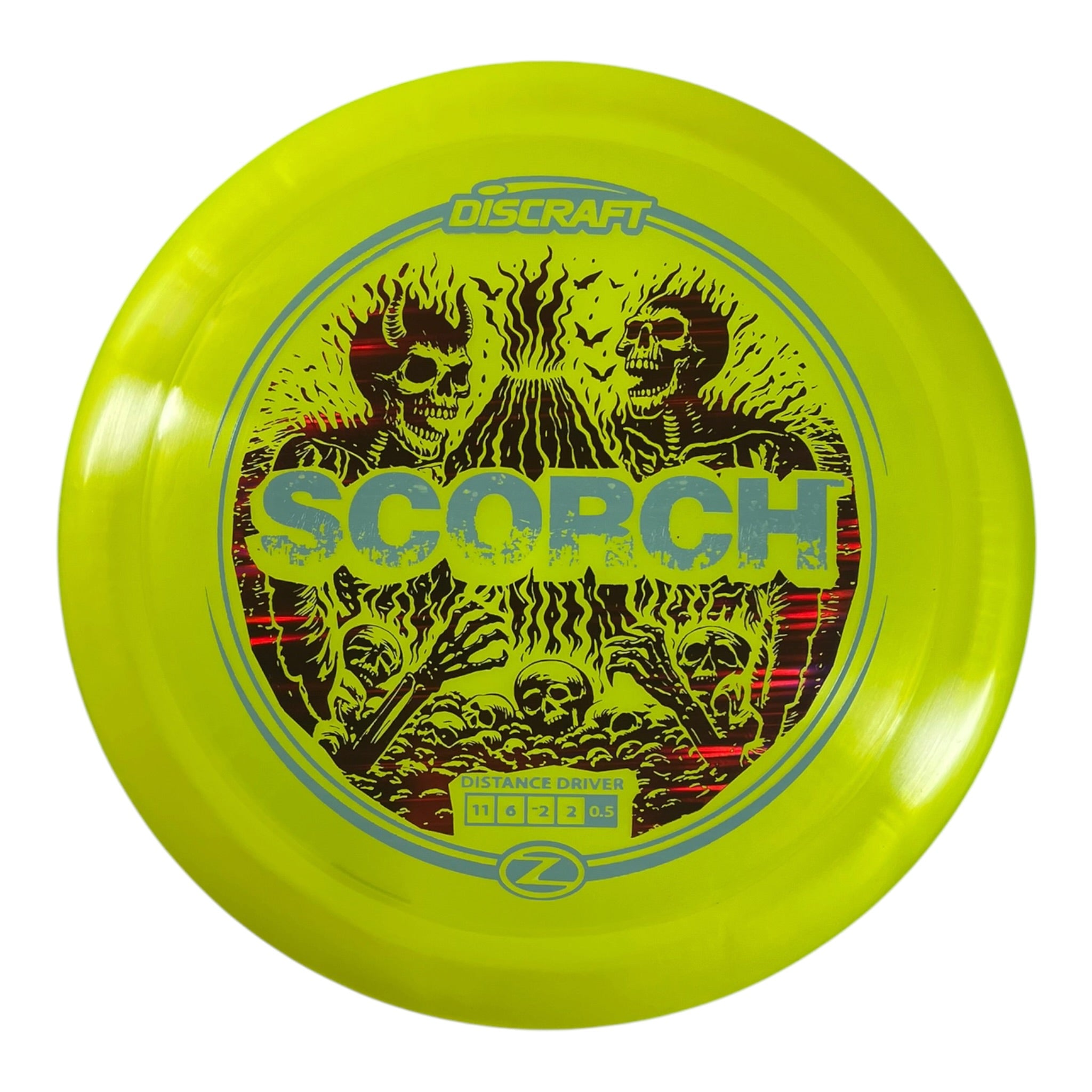 Discraft Scorch | Z Line | Yellow/Blue/Red 174g (Reimagined) Disc Golf