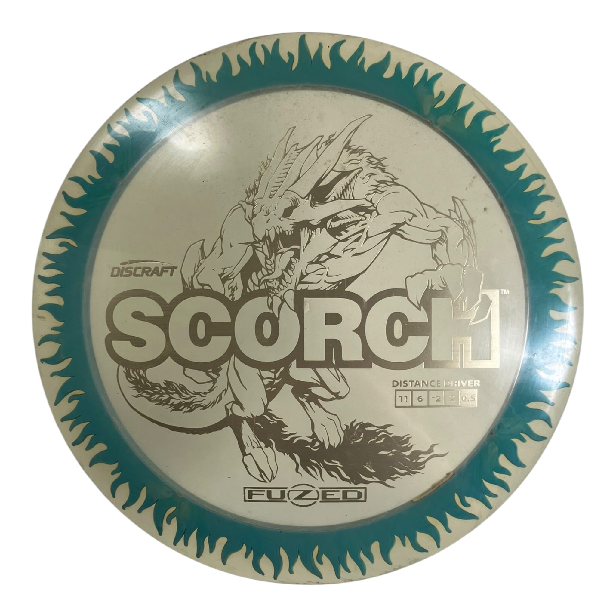 Discraft Scorch - Used Fair | FuZed | Blue/Gold 174g Disc Golf