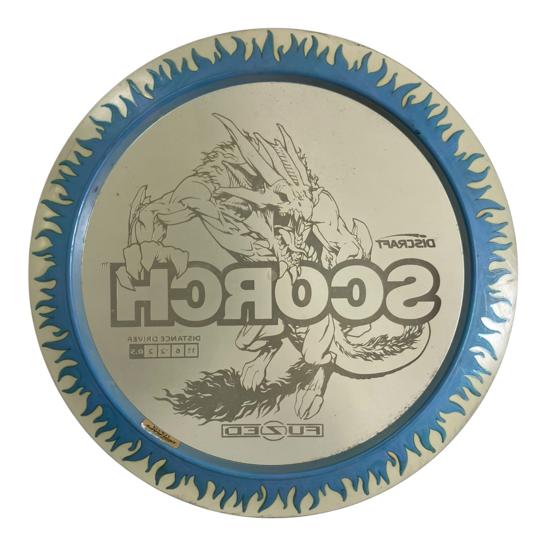 Discraft Scorch - Used Fair | FuZed | Blue/Gold 174g Disc Golf