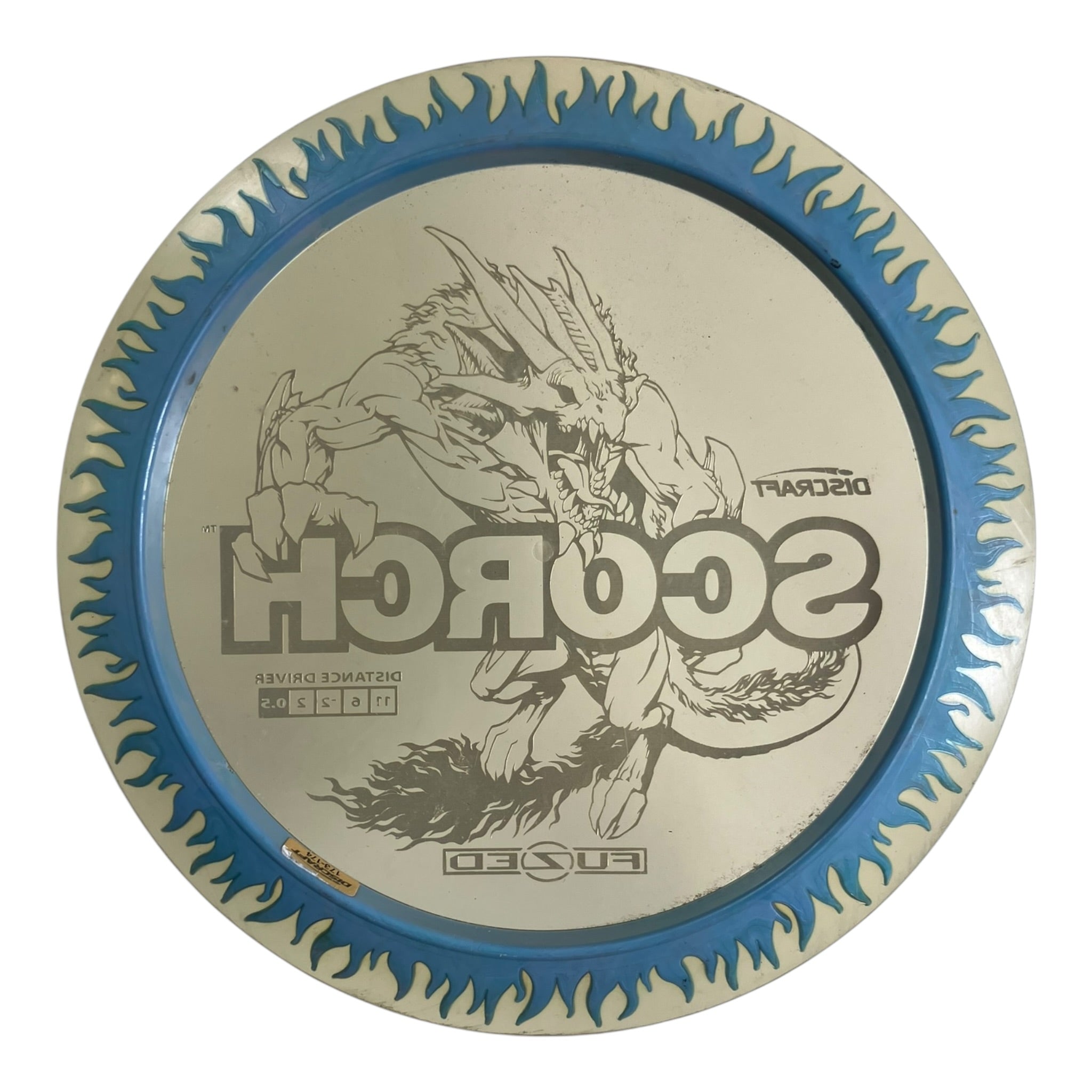Discraft Scorch - Used Fair | FuZed | Blue/Gold 174g Disc Golf