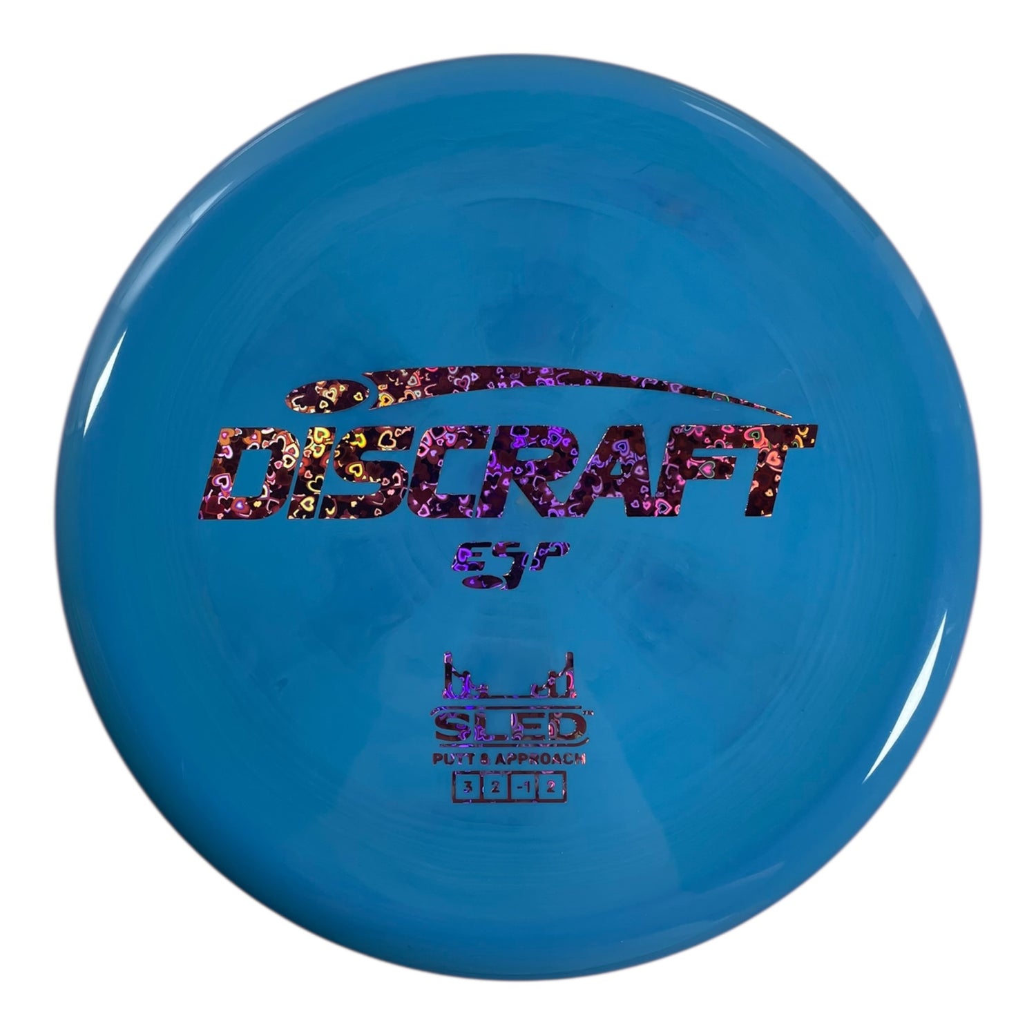 Discraft Sled | ESP | Blue/Hearts 177g Disc Golf