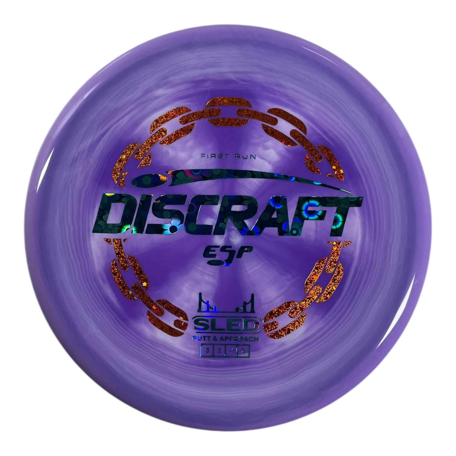 Discraft Sled | ESP | Purple/Flowers/Orange 177g (First Run) Disc Golf