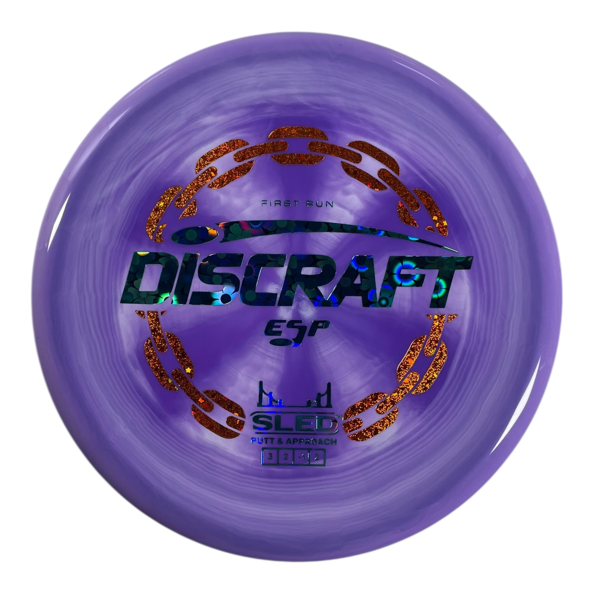 Discraft Sled | ESP | Purple/Flowers/Orange 177g (First Run) Disc Golf