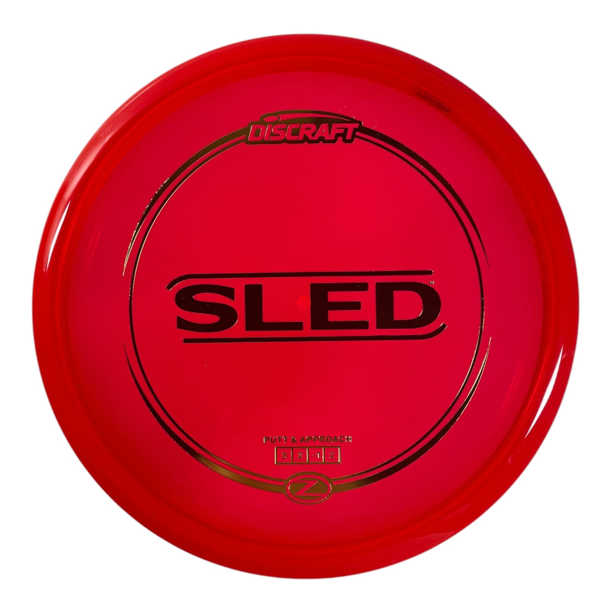 Discraft Sled | Z Line | Red/Gold 173g Disc Golf