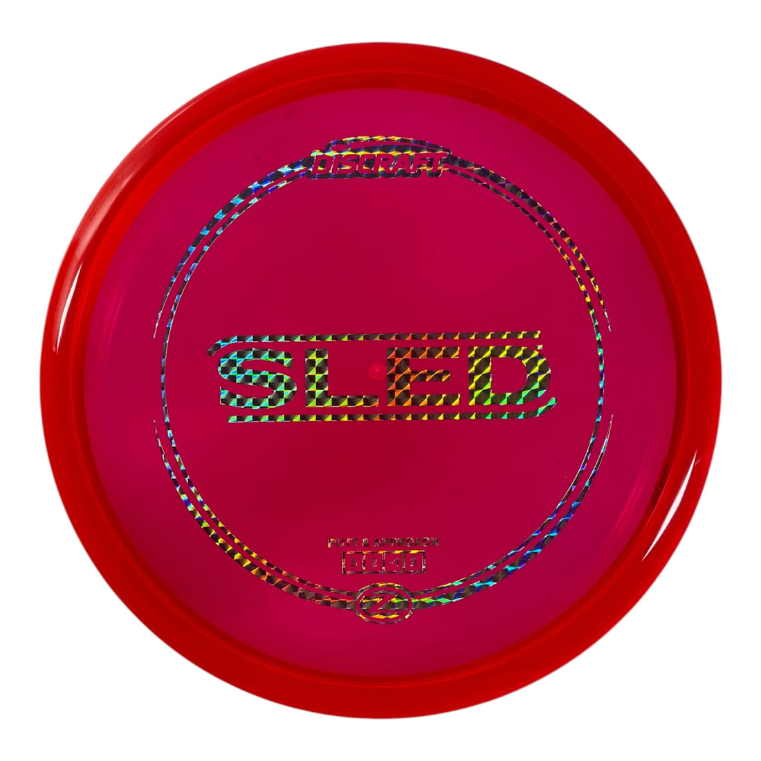 Discraft Sled | Z Line | Red/Holo 179g Disc Golf
