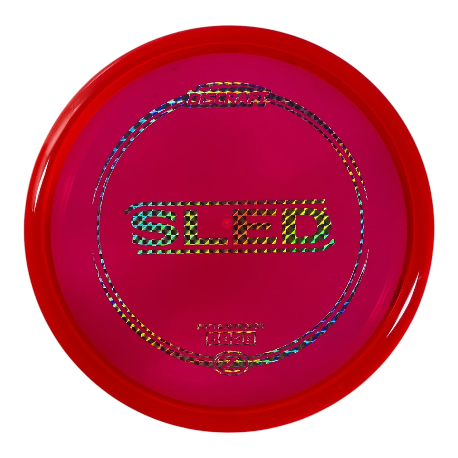 Discraft Sled | Z Line | Red/Holo 179g Disc Golf