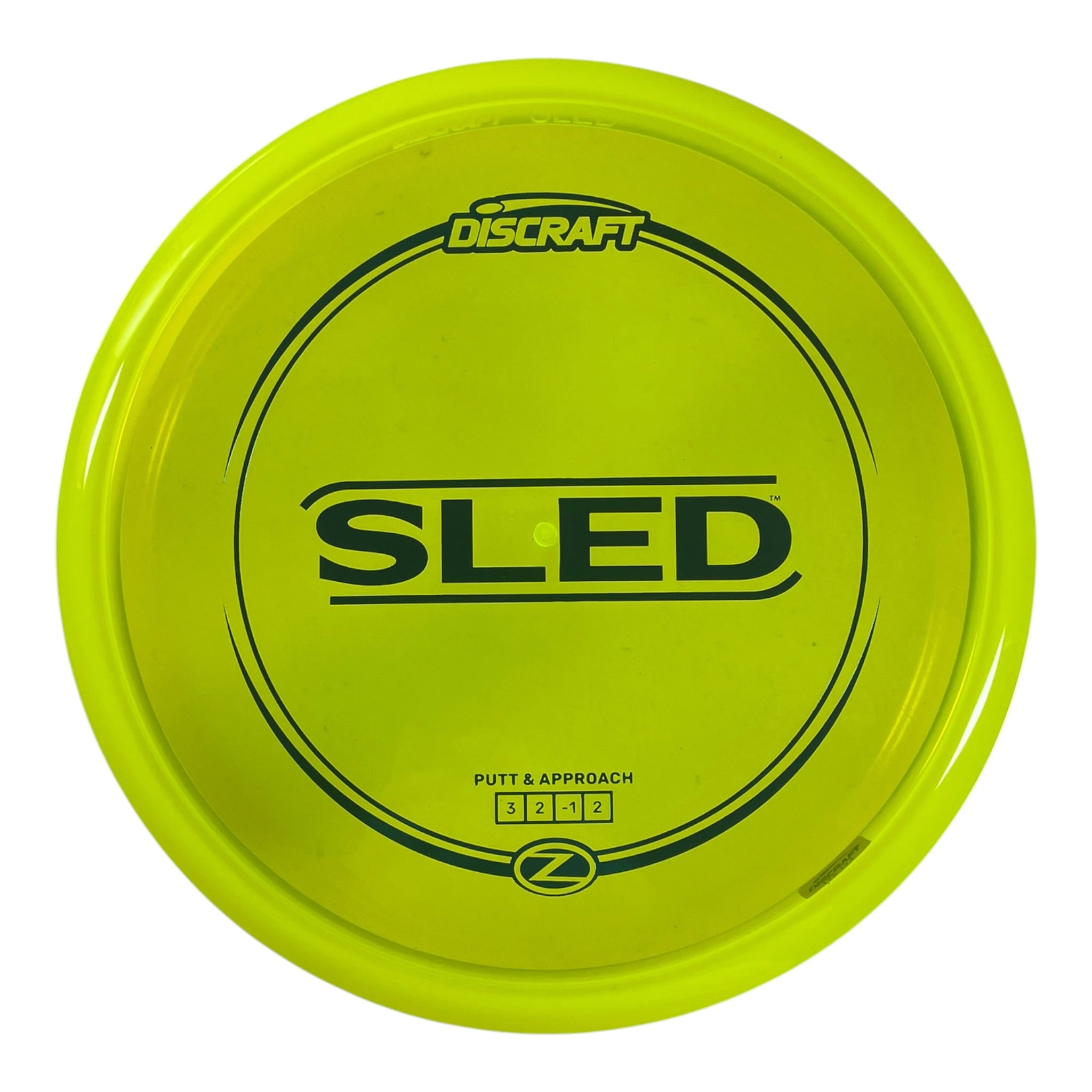 Discraft Sled | Z Line | Yellow/Teal 174g Disc Golf