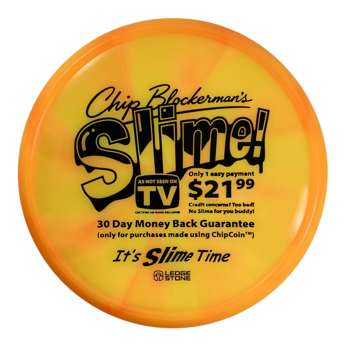 Discraft Slime | Z Swirl | Orange/Black 175g (Brain Earhart) Disc Golf