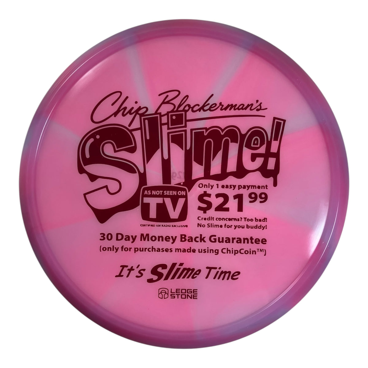 Discraft Slime | Z Swirl | Pink/Maroon 172g (Brain Earhart) Disc Golf