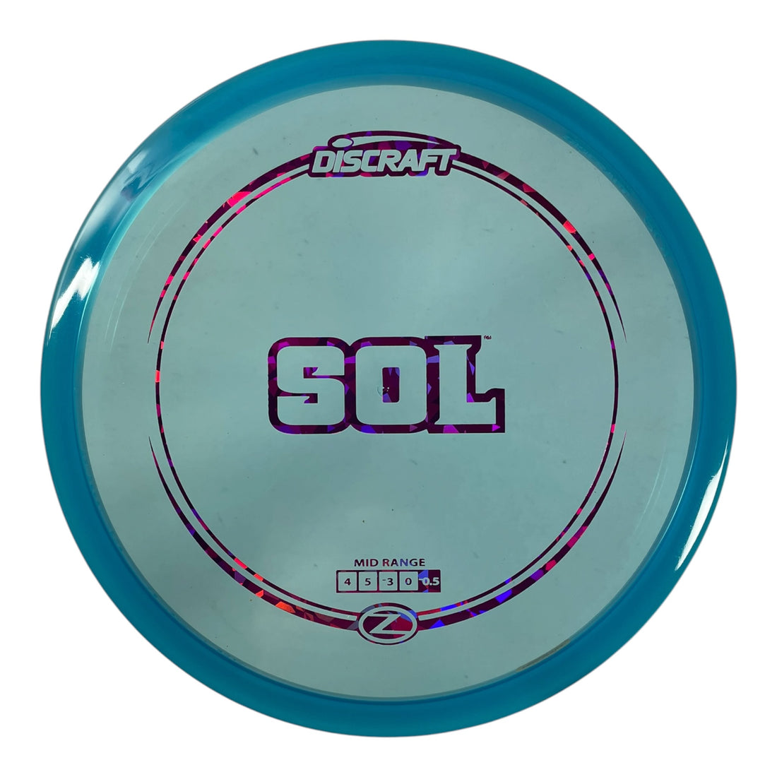 Discraft Sol | Z Line | Blue/Pink Holo 174g Disc Golf