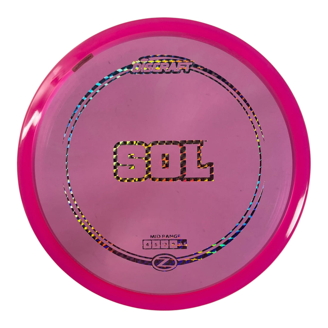 Discraft Sol | Z Line | Pink/Holo 170g Disc Golf