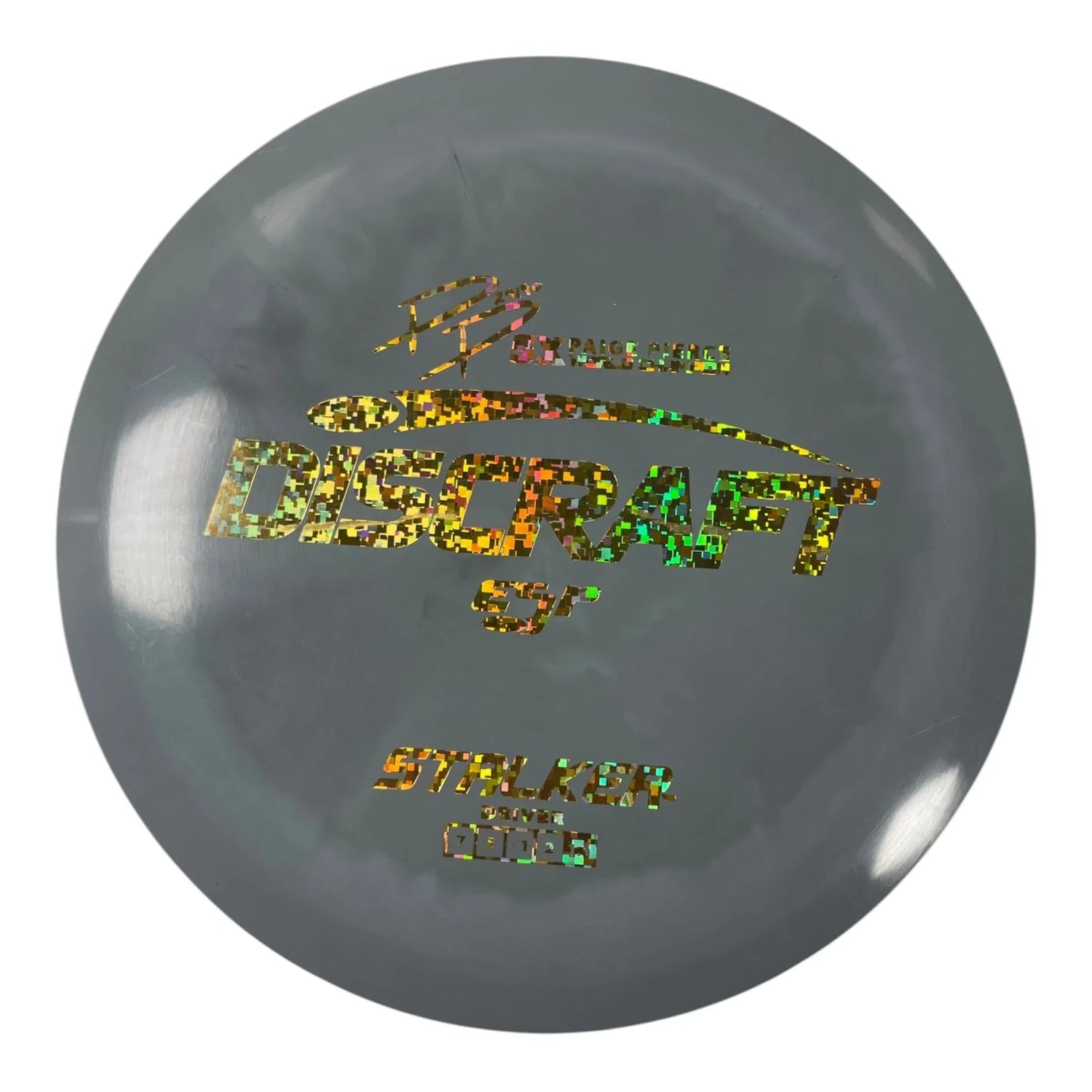 Discraft Stalker | ESP | Grey/Gold Holo 182g (Paige Pierce) Disc Golf
