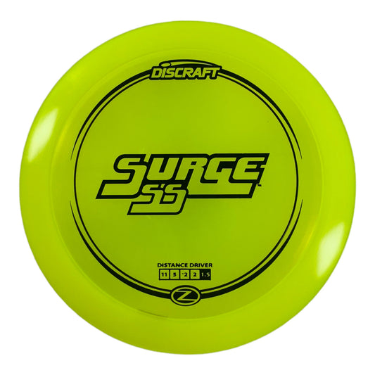 Discraft Surge SS | Z Line | Yellow/Black 174g Disc Golf