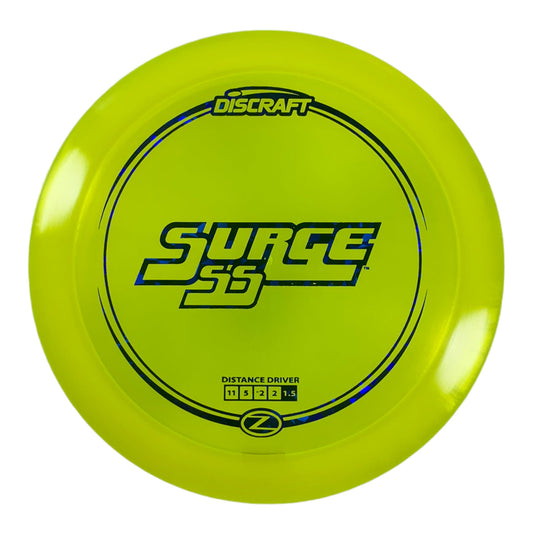 Discraft Surge SS | Z Line | Yellow/Blue 169g Disc Golf