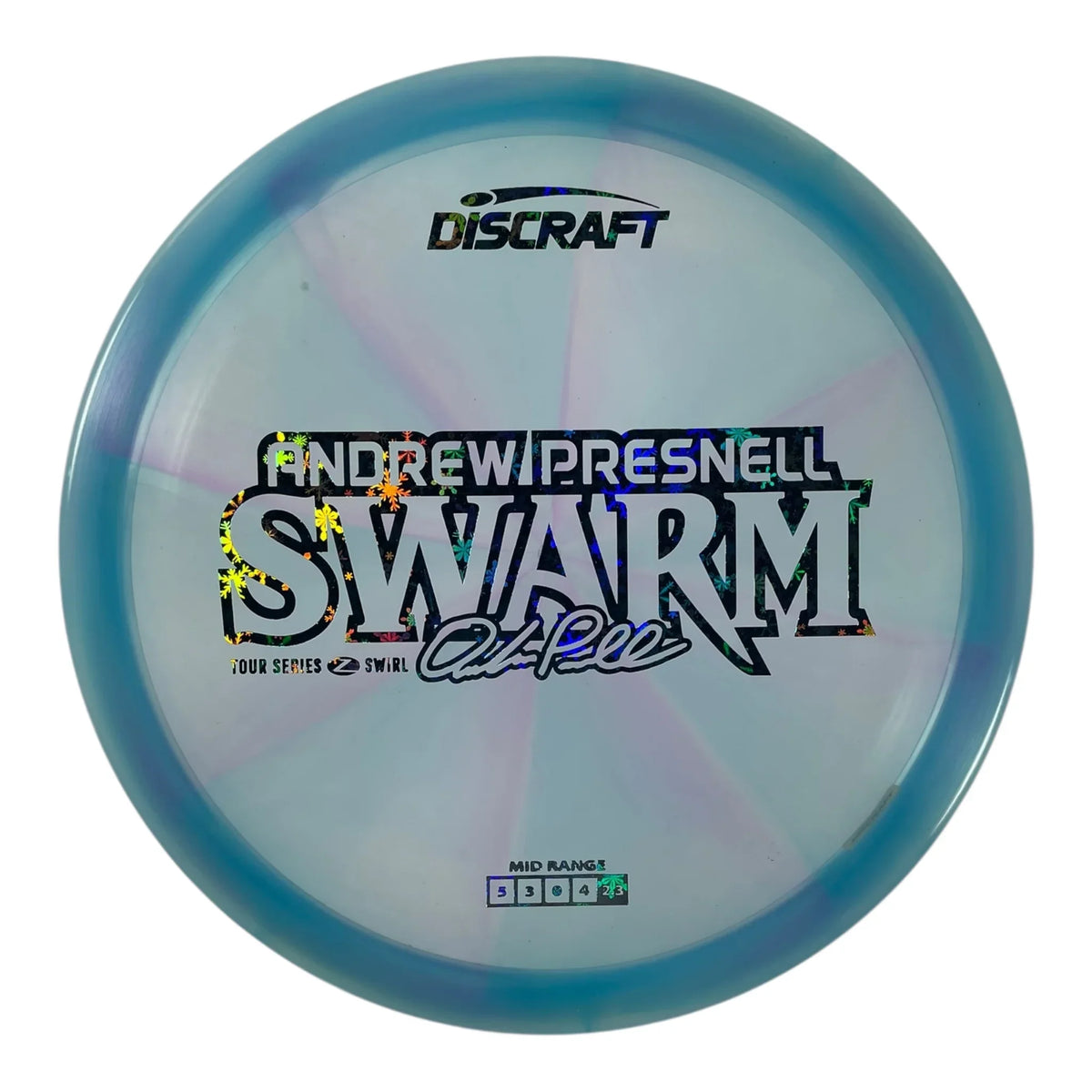 Discraft Swarm | Z Swirl | Blue/Snowflakes 177g (Andrew Presnell 2025 Tour Series) Disc Golf