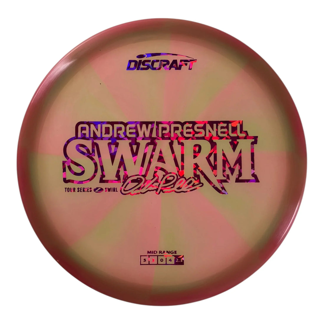 Discraft Swarm | Z Swirl | Green/Pink 177g (Andrew Presnell 2025 Tour Series) Disc Golf
