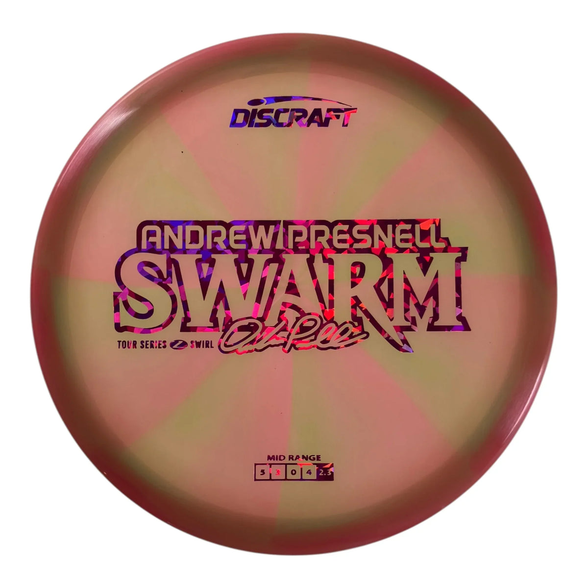 Discraft Swarm | Z Swirl | Green/Pink 177g (Andrew Presnell 2025 Tour Series) Disc Golf