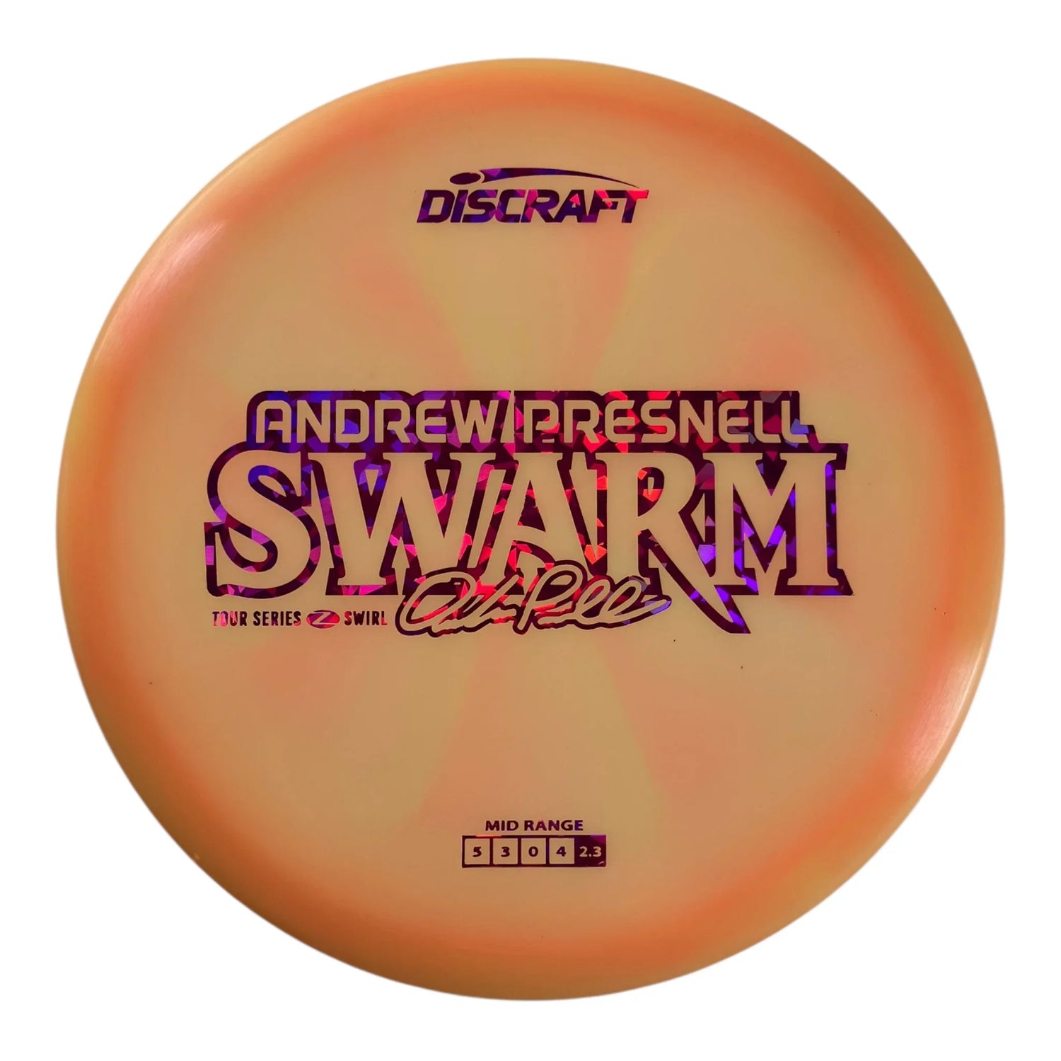 Discraft Swarm | Z Swirl | Orange/Pink 173g (Andrew Presnell 2025 Tour Series) Disc Golf
