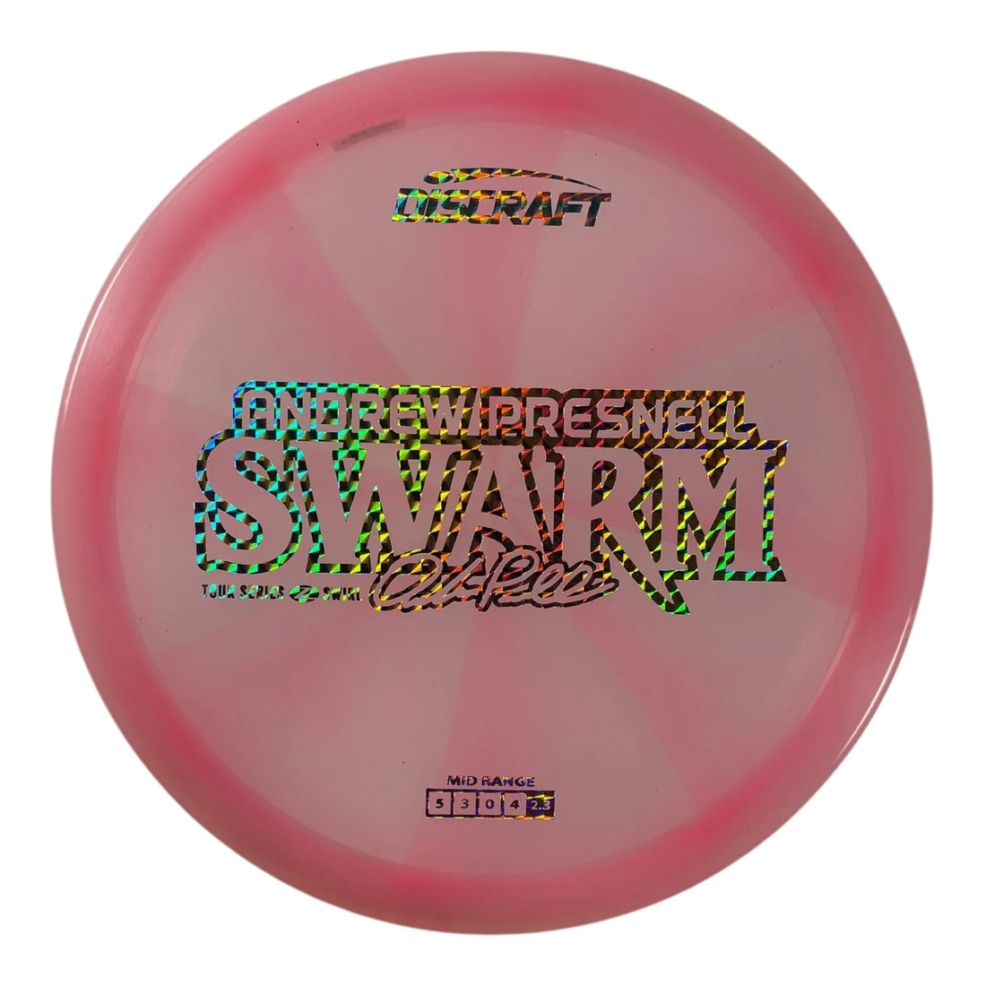 Discraft Swarm | Z Swirl | Pink/Holo 176g (Andrew Presnell 2025 Tour Series) Disc Golf