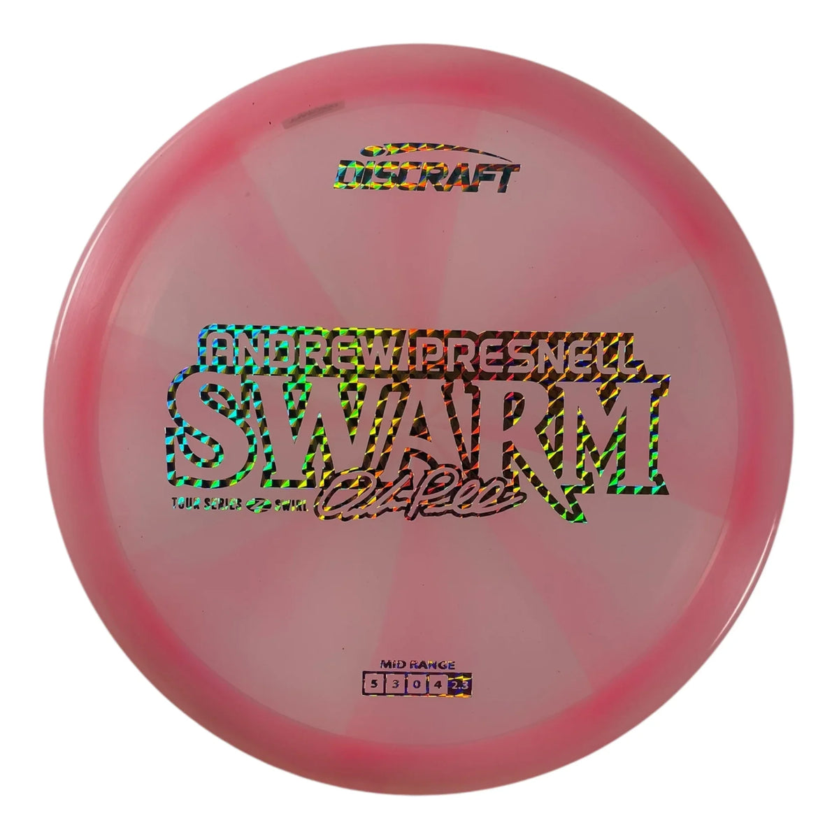 Discraft Swarm | Z Swirl | Pink/Holo 176g (Andrew Presnell 2025 Tour Series) Disc Golf